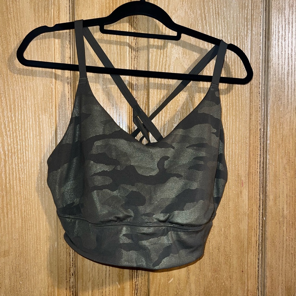 Camo Print Strappy Bralette AERIE XXL